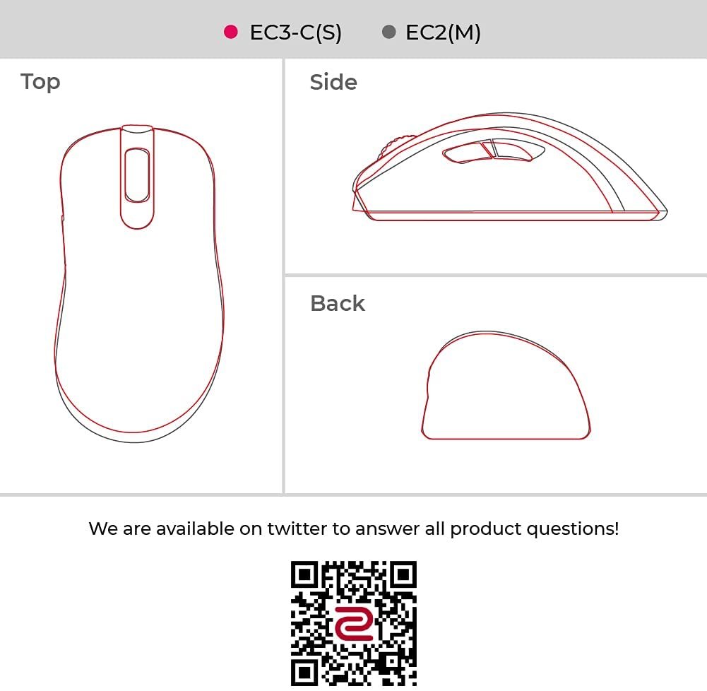 Zowie EC3-C / EC2-C / EC1-C Ergonomic Mouse morocco